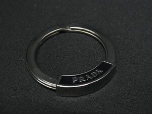 1 jpy # ultimate beautiful goods # PRADA Prada key ring key holder charm men's lady's silver group × black group BG7931