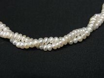 1円 ■極美品■ 本真珠 アコヤ真珠 パール 約4mm SV925 ネックレス アクセサリー レディース アイボリー系 BL0168_画像2