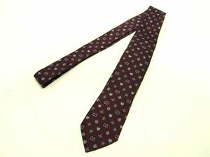 1 jpy # new goods # unused # GUCCI Gucci GG pattern necktie business gentleman men's bordeaux series BL0216