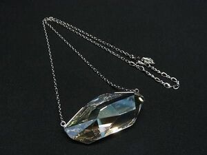 1円 SWAROVSKI スワロフスキー クリスタル ネックレス ペンダント レディース クリア×シルバー系 FB0648