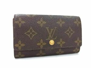 1円 LOUIS VUITTON ルイヴィトン M61735 モノグラム ポルトモネ ジップ 二つ折り 財布 ウォレット 小銭入れ レディース ブラウン系 AZ3526