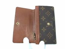 1円 LOUIS VUITTON ルイヴィトン M61735 モノグラム ポルトモネ ジップ 二つ折り 財布 ウォレット 小銭入れ レディース ブラウン系 AZ3526_画像3