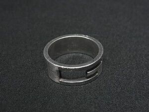 1 иен # прекрасный товар # GUCCI Gucci Blanc dead G SV925 кольцо кольцо аксессуары указанный размер 17( примерно 16 номер ) женский мужской оттенок серебра AZ3273