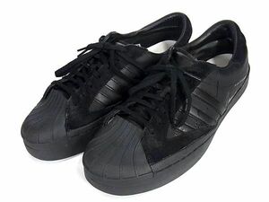 1 иен # прекрасный товар # Y-3wa стул Lee Yohji Yamamoto Adidas кожа × замша спортивные туфли размер 27.0cm обувь обувь оттенок черного BK1681