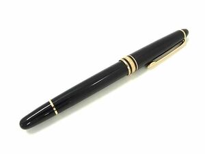 1円 ■美品■ MONT BLANC モンブラン マイスターシュテュック ペン先 14K 585 14金 万年筆 筆記用具 文房具 ブラック系 AZ4100