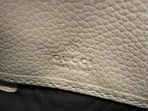 1円 ■美品■ GUCCI グッチ 570661 ズゥミ レザー ラウンドファスナー 長財布 ウォレット レディース アイボリー系 AY3316_画像5