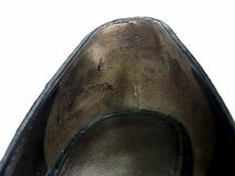 1円 ■極上■本物■ Salvatore Ferragamo フェラガモ パイソン パンプス 表記サイズ 5 1/2 (約22.5cm) 靴 シューズ グリーン系 AY2717_画像8