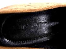 1円 ■美品■ LOUIS VUITTON ルイヴィトン モノグラム ベルベット ローファー 表記サイズ７(約26cm) 靴 シューズ ブラウン系 AZ4307_画像6