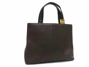 1 иен # прекрасный товар # BURBERRY Burberry внутри часть noba проверка кожа ручная сумочка большая сумка женский мужской оттенок коричневого AX6744