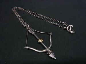 1 jpy FIRST-ARROW*s First Arrows K18 750 18 gold Cross bow necklace pendant accessory silver group AY3326