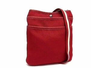 1 иен BALLY Bally нейлон парусина Cross корпус сумка на плечо наклонный .. портфель плечо .. портфель женский оттенок красного AZ4220