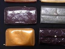 1円 LOUIS VUITTON ルイヴィトン モノグラムヴェルニ マット 二つ折り 三つ折り 等 長財布 ウォレット 9点セット まとめ売り DA7710_画像4