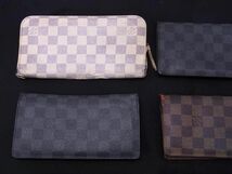 1円 LOUIS VUITTON ルイヴィトン ダミエ グラフィット アズール ラウンドファスナー 等 長財布 ウォレット 9点セット まとめ売り DA7713_画像2