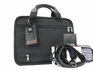 1円 ■美品■ TUMI トゥミ 26021D4 ナイロン 2WAY ハンドバッグ ショルダー ビジネスバッグ ブリーフケース メンズ ブラック系 AY3582