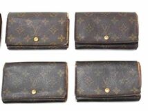 1円 LOUIS VUITTON ルイヴィトン モノグラム 二つ折り 財布 ウォレット 小銭入れ カード入れ 札入れ 9点セット まとめ売り DA7690_画像3