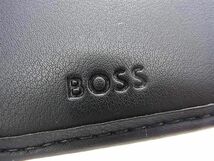 ■新品■未使用■ BOSS ボス レザー 二つ折り 財布 ウォレット 札入れ メンズ ブラック系 BG7454_画像5