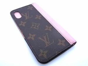 LOUIS VUITTON ルイヴィトン M68686 モノグラム フォリオ 手帳型 iPhone X/XS 対応 アイフォンケース レディース ブラウン系 AV8998