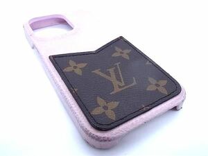 LOUIS VUITTON ルイヴィトン M81343 モノグラム バンパー iPhone 13PRO 対応 アイフォンケース スマホケース ピンク系 FA4135