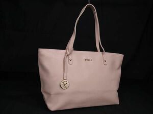 1 jpy # beautiful goods # FURLA Furla daisy leather handbag tote bag shoulder bag shoulder .. lady's light pink series BF7801