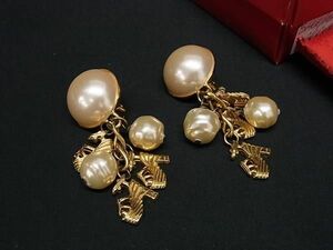 1 jpy # ultimate beautiful goods # Salvatore Ferragamo Ferragamo high heel motif clip type earrings accessory gold group FA5570