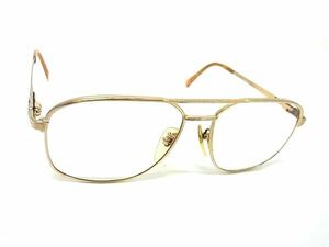 1円 FENDI フェンディ FE-4012 度入り メガネ 眼鏡 レディース メンズ ゴールド系 AY3917