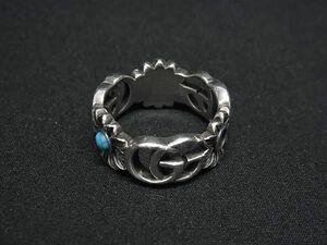 1 иен # прекрасный товар # GUCCI Gucci двойной G SV925 цветок кольцо кольцо аксессуары примерно 12 номер женский оттенок серебра AY4002