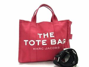 1 иен # прекрасный товар # MARC JACOBS Mark Jacobs THE TOTE BAG парусина 2WAY плечо ручная сумочка наклонный .. розовый лиловый серия AY3390