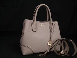 1 jpy # beautiful goods # MICHAEL KORS Michael Kors leather katena2WAY Cross body handbag shoulder pink beige group AY3406