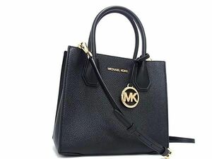 1 иен # превосходный товар # MICHAEL KORS Michael Kors 2WAY Cross корпус плечо ручная сумочка большая сумка женский оттенок черного AY3347