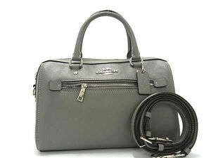 1 jpy # beautiful goods # COACH Coach F79946 PVC 2WAY Cross body shoulder bag handbag diagonal .. lady's gray series AW8858