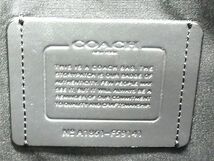 1円 COACH コーチ F59141 レザー 2WAY ショルダーバッグ ハンドバッグ ビジネスバッグ ブリーフケース メンズ ブラック系 AY2420_画像6