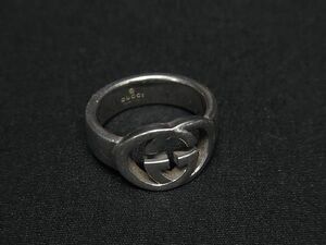 1 иен # прекрасный товар # GUCCI Gucci Inter locking G SV925 кольцо кольцо аксессуары указанный размер 7 ( примерно 6 номер ) женский оттенок серебра AY4386