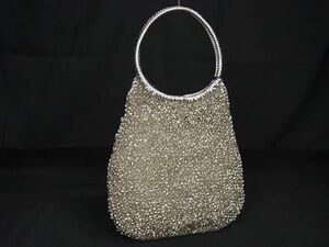 1 jpy ANTEPRIMA Anteprima PVC wire handbag tote bag lady's silver group BJ3067