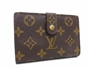 1円 LOUIS VUITTON ルイヴィトン M61663 モノグラム ポルトモネ ビエ ヴィエノワ 二つ折り 財布 ウォレット ブラウン系 AY4765