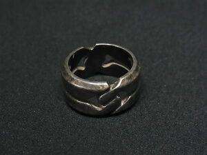 1 иен GUCCI Gucci узел кольцо SV925 кольцо кольцо аксессуары примерно 8 номер мужской женский оттенок серебра AY3764