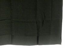 1円 ■極美品■ CHANEL シャネル ロゴ シルク100% 大判 スカーフ ストール ショール レディース ブラック系 FA7498_画像3