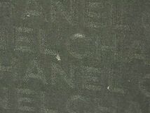 1円 ■極美品■ CHANEL シャネル ロゴ シルク100% 大判 スカーフ ストール ショール レディース ブラック系 FA7498_画像7