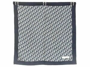 1 jpy ChristianDior Christian Dior Toro ta- large size scarf stole shawl lady's navy series AZ3223