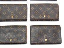 1円 LOUIS VUITTON ルイヴィトン M61730 モノグラム ポルトモネビエ トレゾール 二つ折り 財布 ウォレット 9点セット まとめ売り DA7665_画像5