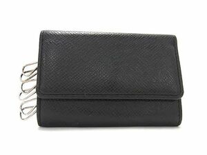 1円 ■極美品■ LOUIS VUITTON ルイヴィトン M30500 タイガ ミュルティクレ6 6連 キーケース 鍵入れ メンズ ブラック系 AY4789