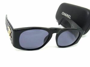 1 jpy # beautiful goods # CHANEL Chanel here Mark matelasse 01450 94305 sunglasses glasses glasses lady's black group AY4103
