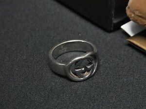 1 иен GUCCI Gucci Inter locking G Blit SV925 кольцо кольцо аксессуары указанный размер 7 ( примерно 6 номер ) оттенок серебра AY3902