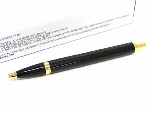 ■新品同様■ PARKER パーカー IM ノック式 ボールペン 筆記用具 文房具 ステーショナリー ブラック系×ゴールド系 DD3562