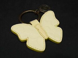 # beautiful goods # COACH Coach butterfly key holder key ring bag charm lady's cream series DD6523