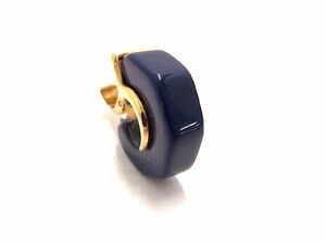 GIVENCHYji van si. one-side ear only clip type earrings accessory lady's navy series DD6502