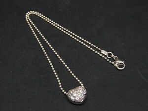 # beautiful goods # Folli Follie Folli Follie SV925 rhinestone Heart necklace accessory lady's silver group DD6420