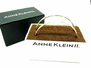 ■極美品■ ANNE KLEIN アンクライン ブレスレット バングル 二本セット レディース ゴールド系 DD8859