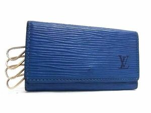 LOUIS VUITTON ルイヴィトン M63825 エピ ミュルティクレ4 4連 キーケース 鍵入れ メンズ レディース トレドブルー DD7054