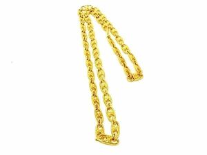 1 jpy # as good as new # CELINE Celine Macadam long necklace accessory lady's gold group AW9409