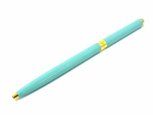 1 иен # прекрасный товар # TIFFANY&Co Tiffany кручение тип шариковая ручка письменные принадлежности канцелярские товары женский Tiffany голубой × оттенок золота AZ3242
